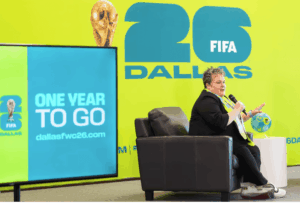 North Texas FWC Organizing Committee president Monica Paul (left0 explains the city's readiness in hosting the FIFA World Cup 2026. Dallas, Florida eye safety, opportunities in FIFA World Cup hosting